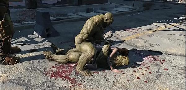 Fallout 4 Elie Supermutant ambush